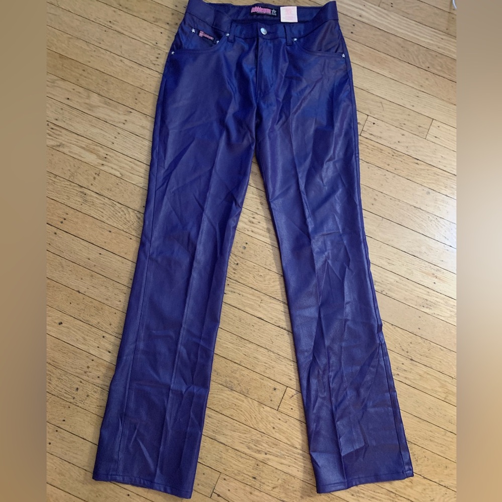 SOLD - Vintage Purple Sateen Pants